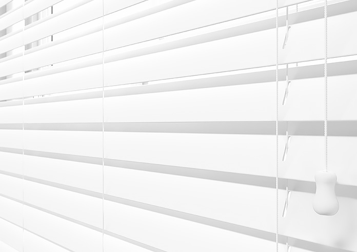 Ecowood, Cotton White Satin - Motorised Venetian Blind - Image 4